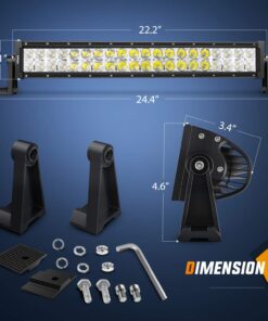 Nilight - 70003C-A 22" 120w LED Light Bar Flood Spot Combo Work Light Driving Lights Fog Lamp Offroad Lighting for SUV Ute ATV Truck 4x4 Boat,2 Years Warranty 22Inch 120W Light Bar 25 71i46Bl63LL