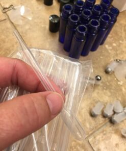 Cobalt Blue Glass Roller Bottles W/ Stainless Steel Balls For Essential Oils (12 Pack, 10ml Size) - Includes 12 Pipettes for Easy Transfer of Essential Oils 29 71i4DX4rDKL