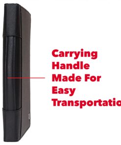 Case-it Executive Zippered Padfolio with Removable 3-Ring Binder and Letter Size Writing Pad, Black (PAD-40) Single PAD-40 44 71i4USAoQL