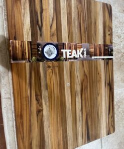 TeakHaus Edge Grain Carving Board w/Hand Grip (Rectangle) | 24" x 18" x 1.5" 24 x 18 x 1.5 Without Juice Groove 30 71i77Z2A0L