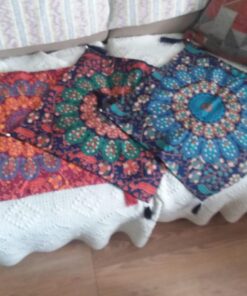 16x16 Inches Indian Decor Mandala Cushion Covers Arabian Decor Pillows Set Of 5 Pcs Moroccan Decor Christmas Pillows Decorative Pillow Covers Home Decor Wedding Decoration (16X16 Inches) 16X16 Inches 38 71i7W wTJlL