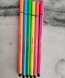 Premium Felt Tip Pen - STABILO Pen 68 - Wallet of 30 - Assorted colors incl 6 Neon 30 Count (Pack of 1) Multicolor 33 71i7YiX02QL