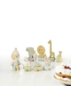 Precious Moments Birthday Train | Bisque Porcelain Figurine | Birthday Gift | Birthday Collection | Room Decor & Gifts (6) 6 9 71i7t6PP gL