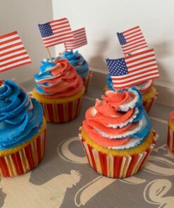 Beistle United States Of America Flag Food Picks 50 Piece Patriotic Party Supplies USA 4th Of July Decorations Labor Day Tableware, Red/White/Blue, 2.5" 2.5" 36 71i80W9UevL