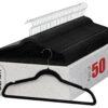 Home-it Premium Velvet Hangers 50 Pack - Ultra Thin Black Suit Hangers Non Slip - Heavy Duty Clothes Hangers for Closet, Shirt Pants, Hook Swivel 360 36 71i8nhZpbdL