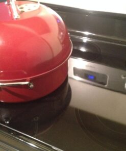 Nordic Ware Indoor/Outdoor Kettle Smoker, 7 by 13 inches, Red 60 71i92hCrnUL