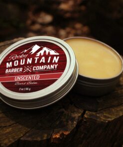 Rocky Mountain Barber Company Beard Balm - Classic Unscented - 100% Natural - Premium Wax Blend with Nutrient Rich Bees Wax, Jojoba, Coconut Oil 7 71iAPHrf9lL