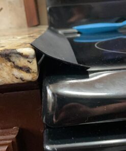 CozyKit Silicone Kitchen Stove Counter Gap Cover Long & Wide Gap Filler (2 Pack) Seals Spills Between Counters, Stovetops, Washing Machines, Oven, Washer, Dryer - Heat-Resistant and Easy Clean (Black) Black 28 71iAosrwLwL