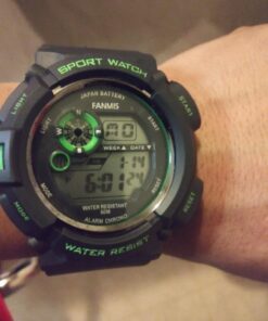 FANMIS Mens Military Multifunction Digital LED Watch Electronic Waterproof Alarm Quartz Sports Watch Green 39 71iBdZiNGFL
