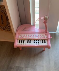 Love&Mini Piano Toy Keyboard for Kids Birthday Gift Age 1+ Pink 24 Keys Toddler Piano Music Toy Instruments with Microphone 24 Keys Pink 39 71iC3kTnhXL