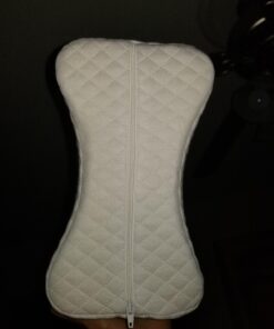 Cushy Form Knee Pillow for Side Sleepers - Standard Orthopedic Wedge Leg Pillow for Sleeping and Hip & Lower Back Pain - Contour Memory Foam Cushion for Pregnancy, Washable Cover & Travel Bag, White 41 71iCoI9GGdL 1