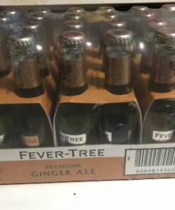 Fever Tree Ginger Ale - Premium Quality Mixer - Refreshing Beverage for Cocktails & Mocktails. Naturally Sourced Ingredients, No Artificial Sweeteners or Colors - 200 ML Bottles - Pack of 24 6.8 Fl Oz (Pack of 24) 24 71iD0idFKYL