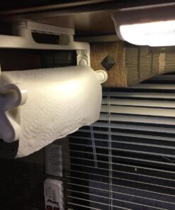 Camco Pop-A-Towel- Mountable or Portable Paper Towel Holder Dispenser, Keep Paper Towels Clean, Conserve Space in Your RV Kitchen (White) (57111) White 45 71iDdMf3fgL