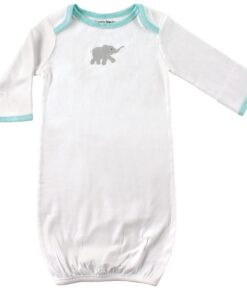 Luvable Friends Baby Girls' Cotton Gowns 0-6 Months Elephant 10 71iDprlKwrS