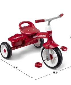 Radio Flyer Red Rider Trike, Outdoor Toddler Tricycle, For Ages 2.5-5 (Amazon Exclusive) 25 71iEjFb5AAL