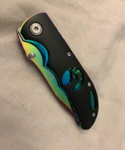 Wild Turkey Handmade Rainbow Frame with Black Overlay with Elk Cutout Knife Original version 38 71iEmbpTYGL