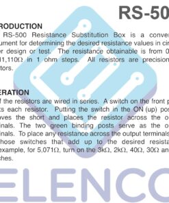 Alternative view of Elenco Resistance Substitution Box | Resistance Range From 1Ω To 11, 111 , 110MΩ | 1% Precision: 1Ω-40kΩ- 1 Watt/ 100kΩ- 4MΩ- 1/2 Watt