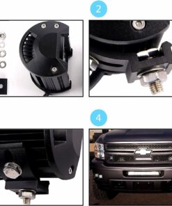 Led Pods, Lumitek 4X 18W Led Light Bar Spot Beam Led Work Light Off-Road Led Light for Trucks,Off-Road Vehicle, ATV, SUV, UTV, 4WD, Boat 16 71iFfh0TtIL