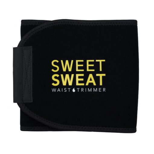 Sweet Sweat Waist Trimmer for Women and Men - Sweat Band Waist Trainer for High-Intensity Training & Workouts, 5 Sizes XX-Large Black/Yellow