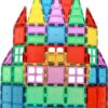 Magnet Build 60-Piece Extra Strong Magnetic Tiles Set - Magnets for Kids, 3D Tile Assorted Shapes & Colors, STEM Learning Toys for Ages 3+, Ideal Gift for Creative & Educational Play, Building Blocks 60 Piece 39 71iIlCROoL