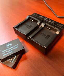 BM Premium 2-Pack of LP-E12 Batteries and USB Dual Battery Charger for Canon EOS-M, EOS M2, EOS M10, EOS M50, EOS M50 Mark II, EOS M100, EOS M200, SX70 HS, Rebel SL1 Digital Cameras 41 71iIwm93PiL