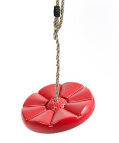 Alternative view of SUMMERSDREAM Disc Seat Rope Swing Set - Easy to Hang - Monkey Swing Disk for Kids to Play Outdoors (Red) Red