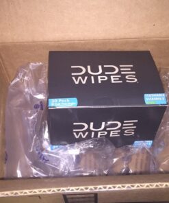 DUDE Wipes - On-The-Go Flushable Wipes - 2 Pack, 60 Wipes - Unscented Extra-Large Individually Wrapped Adult Wet Wipes - Vitamin E & Aloe - Septic and Sewer Safe Fragrance Free 30 Count (Pack of 2) 27 71iMDdMztlL