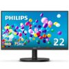 PHILIPS 22 inch Class Thin Full HD (1920 x 1080) 75Hz Monitor, VESA, HDMI & VGA Port, 4 Year Advance Replacement Warranty, 221V8LN 22" Class Full HD | 75Hz 12 71iMPr0C8KL