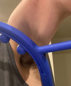 Body Back Buddy Classic - Trigger Point Massage Tool, Neck and Back Massager Handheld, Manual Self Massager, Massage Cane, Muscle Knot Remover with Instructions (Blue Marbled) Blue Marbled 32 71iMvt2NaXL