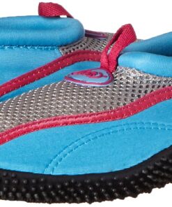 TECS Aquasock Barefoot Quick Dry Water Sports Shoe for Women Beach Walking Swim Surf Yoga Exercise 5 Blue/Pink 14 71iNTdGEEFL