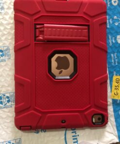 Rantice iPad 6th Generation Cases, iPad 5th Generation Case, iPad Air 2 Case, iPad 9.7 Case, Shockproof Rugged Drop Protection Cover Built with Kickstand for iPad 9.7'' A1893/A1954/A1822/A1823(Red) Red+Black 40 71iNYX4Oa8L