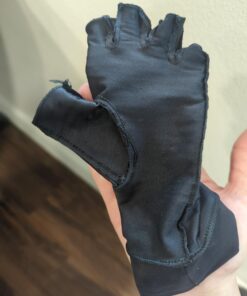 Copper Compression Arthritis Gloves | Fingerless Arthritis Carpal Tunnel Pain Relief Gloves For Men & Women | Hand Support Wrist Brace For Rheumatoid, Tendonitis, Swelling, Crocheting, Typing (M) Black Medium (1 Pair) 35 71iNjXiOlpL 2