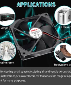 Wathai 120x120x25mm 120mm 12V 0.45A 2Pin DC Brushless Cooling Fan 12V 2Pin 3000RPM 11 71iOrO3gJL