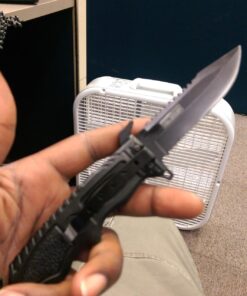 TAC Force TF-711 Series Assisted Opening Folding Knife, Half-Serrated Blade, Black Handle, 5-Inch Closed 25 71iPm3OQxML