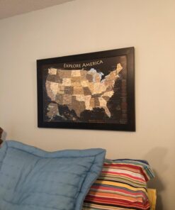 500 Pieces Map Push Pins Map Tacks Plastic Round Head Tacks with Steel Points, 1/8 Inch, 10 Colors 1/ 8 Inch 19 71iQJ6CySpL