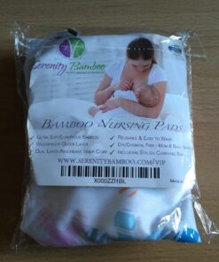 Washable Organic Bamboo Nursing Pads 8 Pack Colors (4 Pair) with Laundry Bag - Natural and Reusable, Ultra Soft, and Super Absorbent for The Ultimate Luxury Breast Pad - by Serenity Bamboo 12cm - Extra Thick Colors 33 71iQSx3TrfL