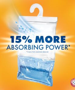 Arm & Hammer Fragrance Free Hanging Moisture Absorber and Odor Eliminator 2 Pack - Traps Moisture for Fresher, Cleaner Air 30 71iQf7Kq65L