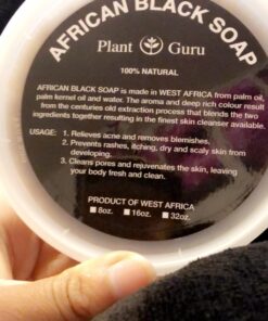African Black Soap Paste 8 oz. 100% Raw Pure Natural From Ghana. Acne Treatment, Aids Against Eczema & Psoriasis, Dry Skin, Scars and Dark Spots. Great For Pimples, Blackhead, Face & Body Wash. Unscented 8 Ounce (Pack of 1) 67 71iQgV86uTL