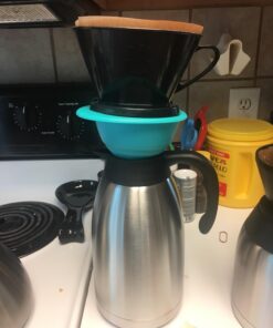 Thermal Coffee Carafe 68oz / 2L - 24 Hours Hot Beverage Dispenser, Insulated Stainless Steel Water Coffee Urn, Coffee Carafes For Keeping Hot Coffee Dispenser for Parties - Hot Chocolate Dispenser Silver 37 71iRTnBkxlL