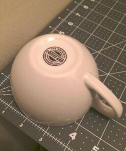 Konitz Coffee Bar Cappuccino Coffee Cups Set with Saucers, White Cappuccino Cups Set of 4 - 6 oz Coffee Cup Set with Saucers, Porcelain Cappuccino Cup 1 Giftboxed Set 42 71iRbiPCsL