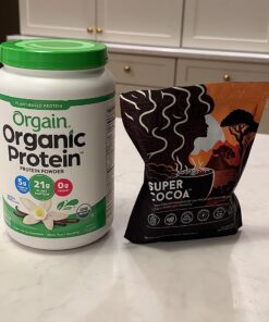 Orgain Organic Vegan Protein Powder, Vanilla Bean - 21g Plant Based Protein, Gluten Free, Dairy Free, Lactose Free, Soy Free, No Sugar Added, Kosher, For Smoothies & Shakes - 2.03lb 20 Servings (Pack of 1) 26 71iRnV2a1L