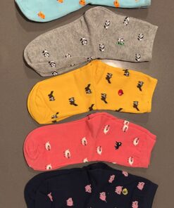 5 Pairs Womens Funny socks Cozy Cute Printed Patterned Fun Socks Novelty Cat Socks for Women Gifts One Size B-animals Multicolor(5 Pairs) 22 71iSvpGobaL