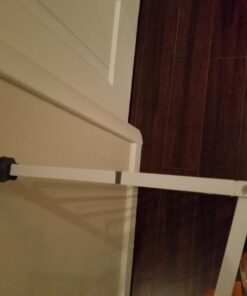 Carlson Extra Wide Walk Through Pet Gate with Small Pet Door, Includes 4-Inch Extension Kit, Pressure Mount Kit and Wall Mount Kit,White 62 71iTP03YmgL