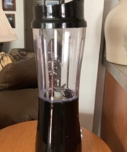 Hamilton Beach Portable Blender for Shakes and Smoothies with 14 Oz BPA Free Travel Cup and Lid, Durable Stainless Steel Blades for Powerful Blending Performance, Black (51101AV) 14 oz. 1 Jar 37 71iUNN1yNDL