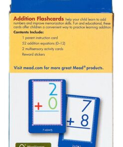 Mead Flashcards, Addition, Grades K-3, 3.62 x 5.25 Inches, 55 Cards (63120) 5 71iUt5kI6AL