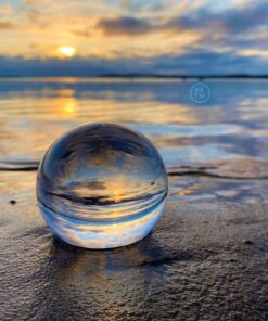 Amlong Crystal Meditation K9 Crystal Ball 3.25 inch (80mm) Diameter for Photography, Lensball, Decorative Ball with Free Crystal Stand and Gift Box, Clear 50 71iVDJwHCKL