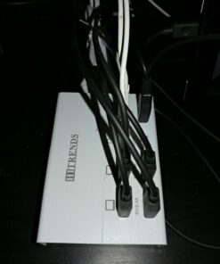 USB Charger, HITRENDS 8 Ports Charging Station 60W/12A Multi Port USB Charging Hub for Multiple Devices (5ft Cord, White) 25 71iVmpjvwgL