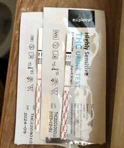Exploro Highly Sensitive THC Urine Drug Test - When You Flush Your System of Weed and do Detox for Marijuana at Home Drugtest 25 Strips Marijuana, Edibles Testing Kit 30 71iVndrU78L