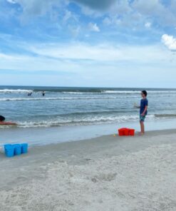 Bucket Ball | Beach Edition | Ultimate Beach, Pool, Yard, Camping, Tailgate, BBQ, Backyard, Lawn, Water, Wedding, Events, Indoor, Outdoor Game – Best Gift Toy for Boys, Girls, Teens, Adults, Family Starter Pack 18 71iWIi9aARL