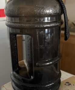 75 Oz Half Gallon Water Bottle with Handle - 2.2L Sport Bottle BPA Free Athletic Gear Leak Proof Water Bottles Hydration Bottle - Gym Water Jug Sports Water Bottle Hiking Outdoor Camping Water Jug Grey 22 71iXll70hfL